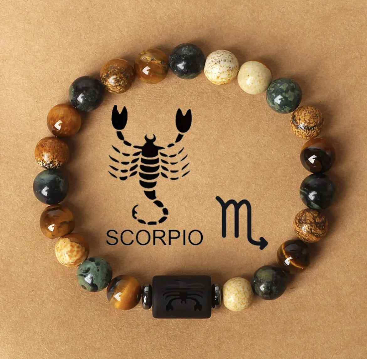 Natural Stone Zodiac Bracelet