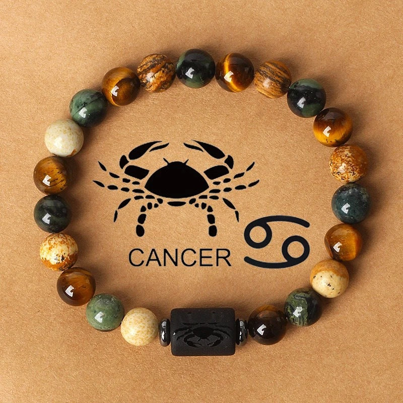 Natural Stone Zodiac Bracelet