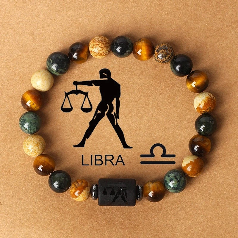 Natural Stone Zodiac Bracelet