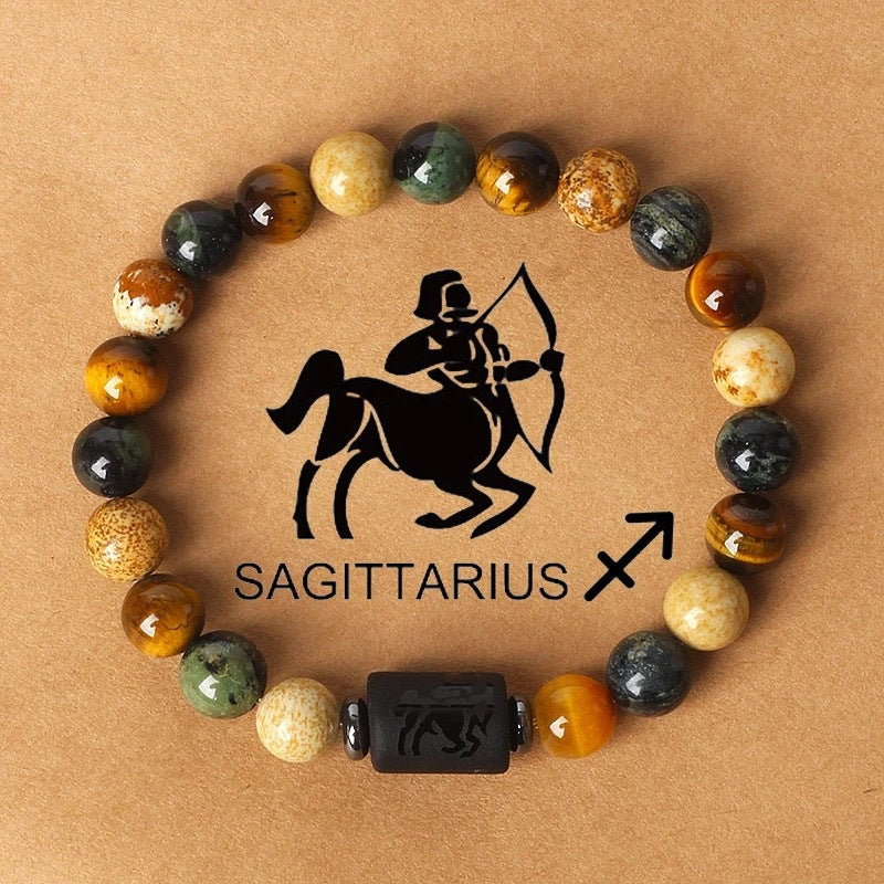 Natural Stone Zodiac Bracelet