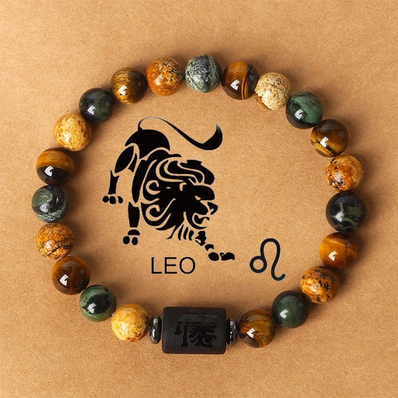 Natural Stone Zodiac Bracelet