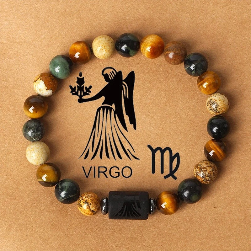 Natural Stone Zodiac Bracelet